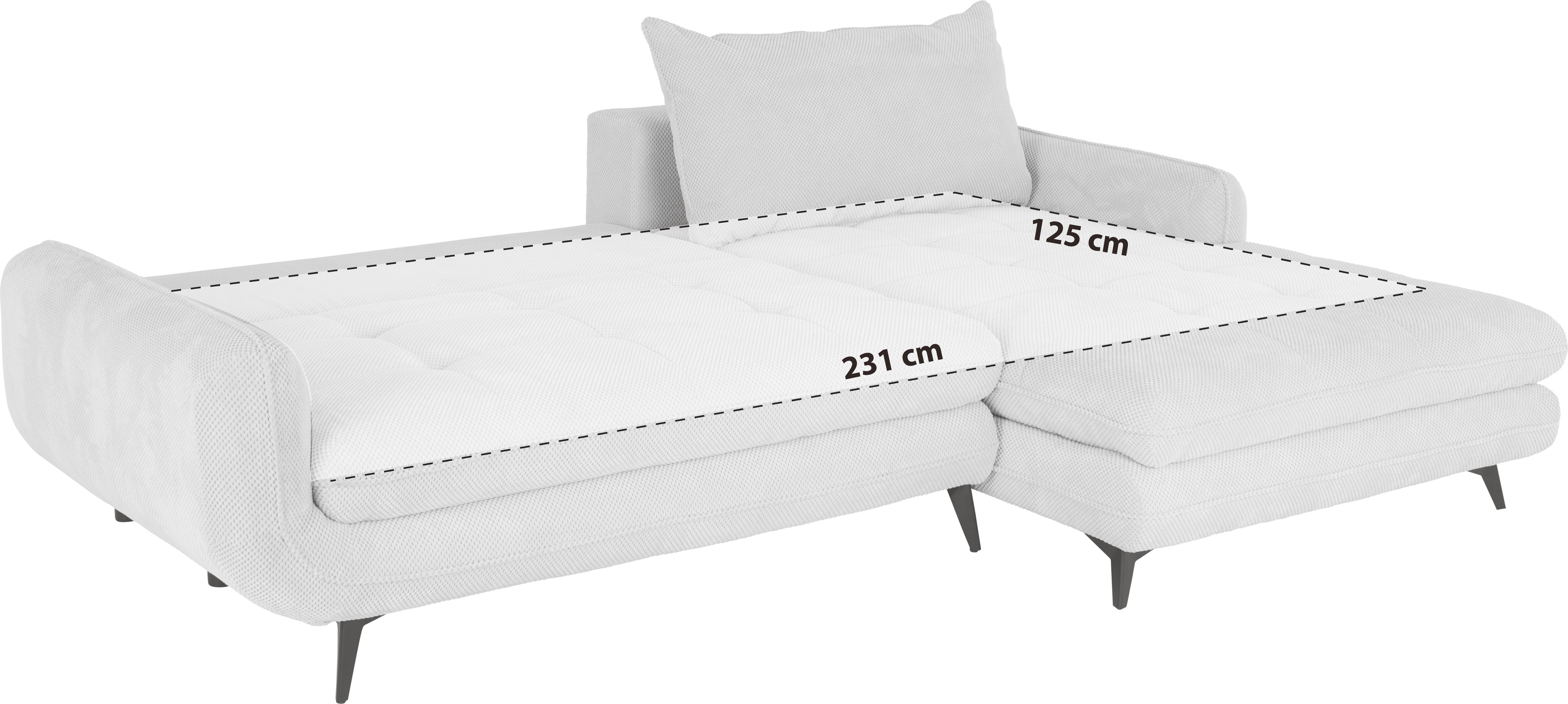 Canapea modulară WAVE - bej/crem, Modern, textil (266/189cm) - Modern Living