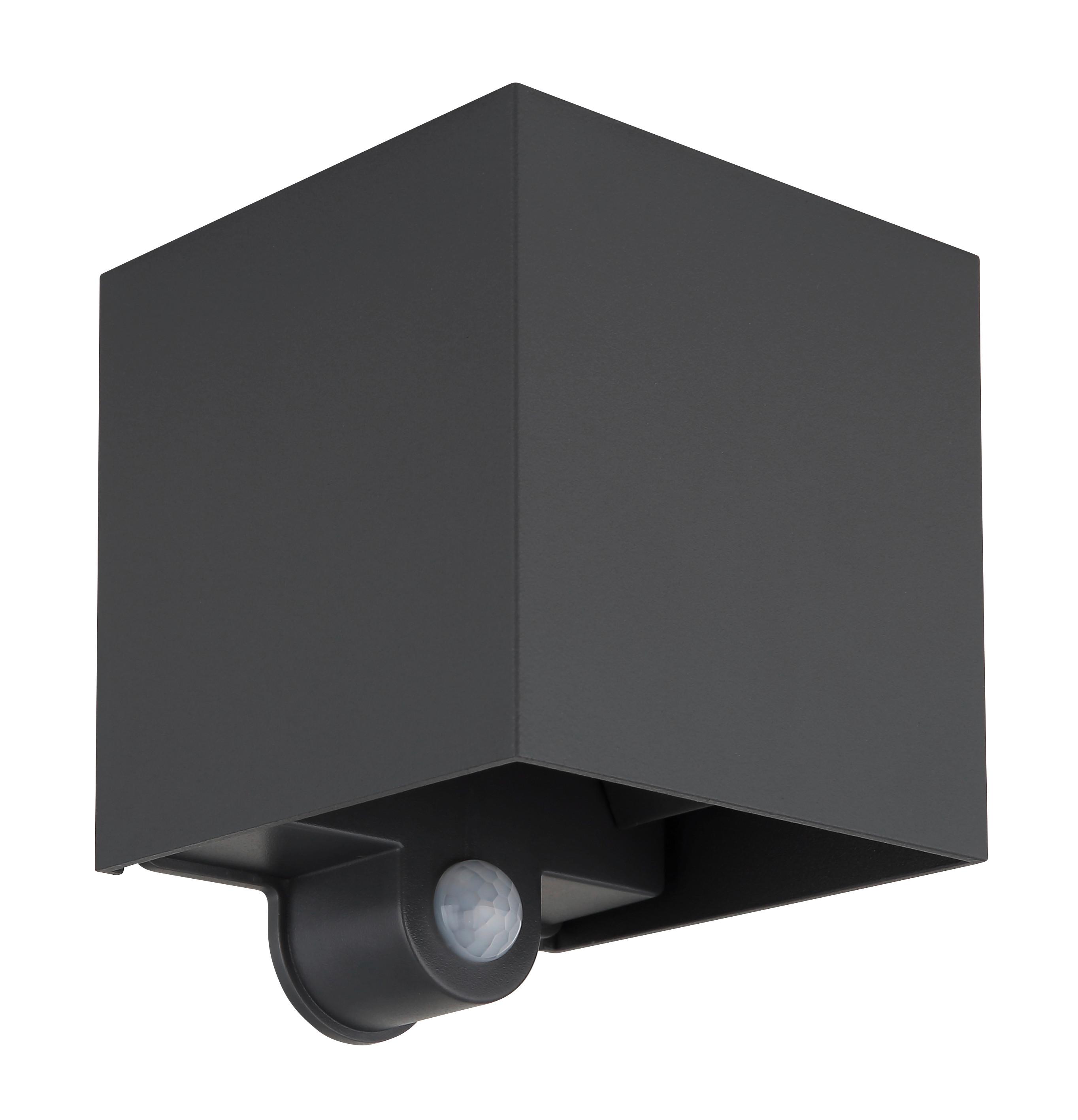 LED-Außenleuchte Veronika Anthrazit max. 3 Watt - Anthrazit, Design, Kunststoff/Metall (10/10/12,5cm) - Globo