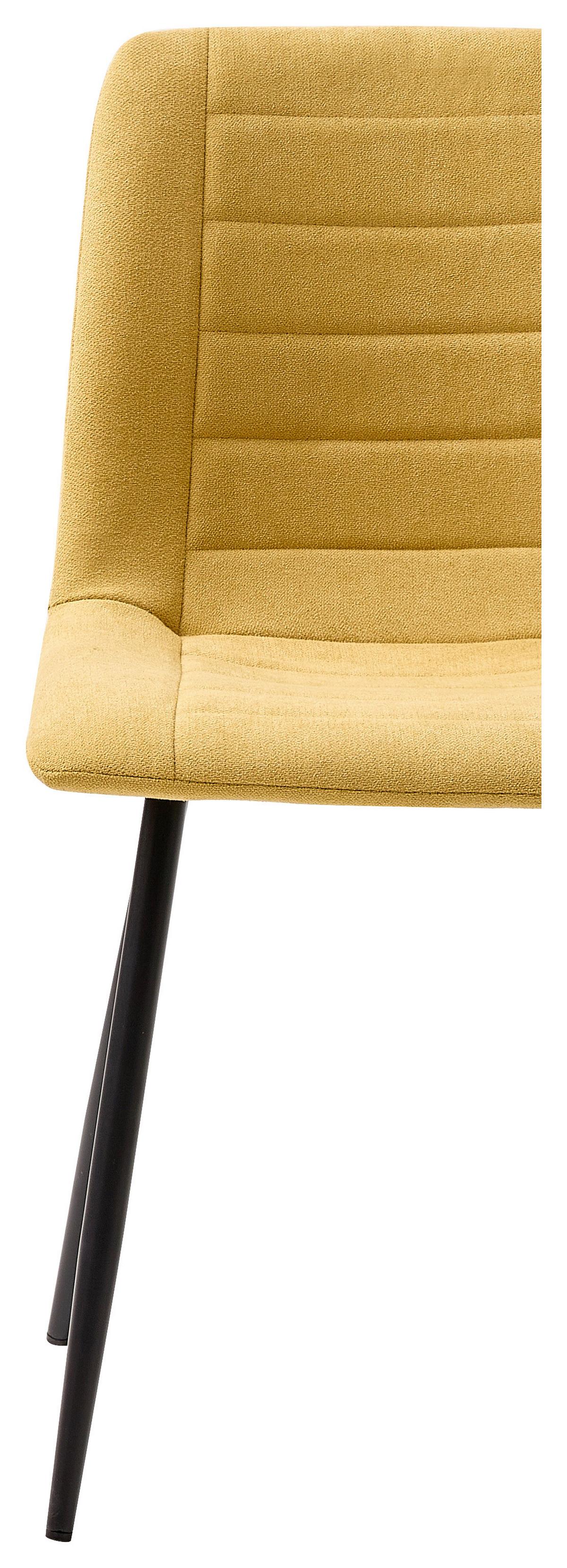 Stolica Una - žuta/crna, Basics, metal/tekstil (53/45/88cm) - Best Price