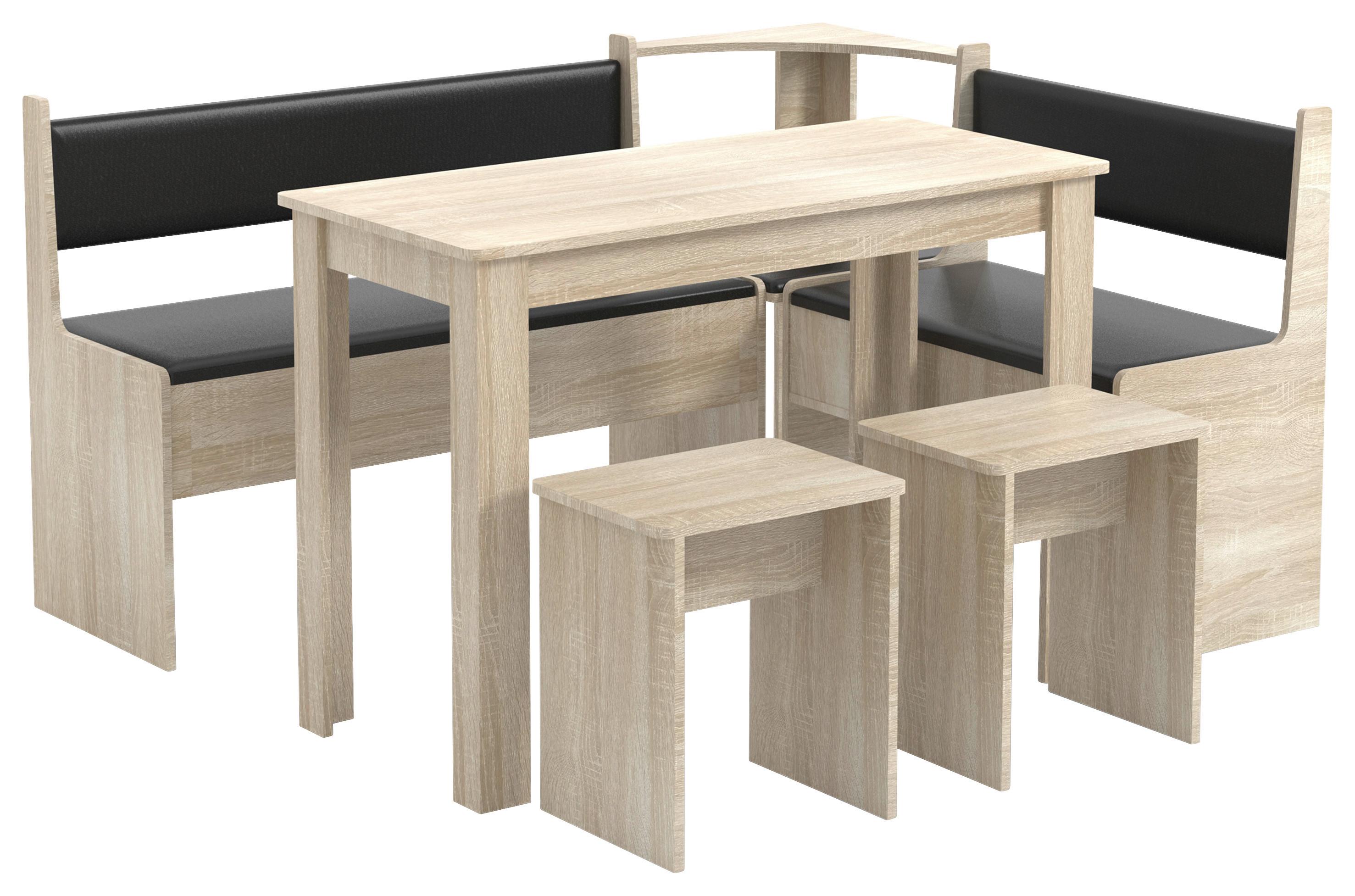 Kotna Garnitura Esal, Hrast - hrast sonoma, Moderno, leseni material (153/115cm) - MID.YOU