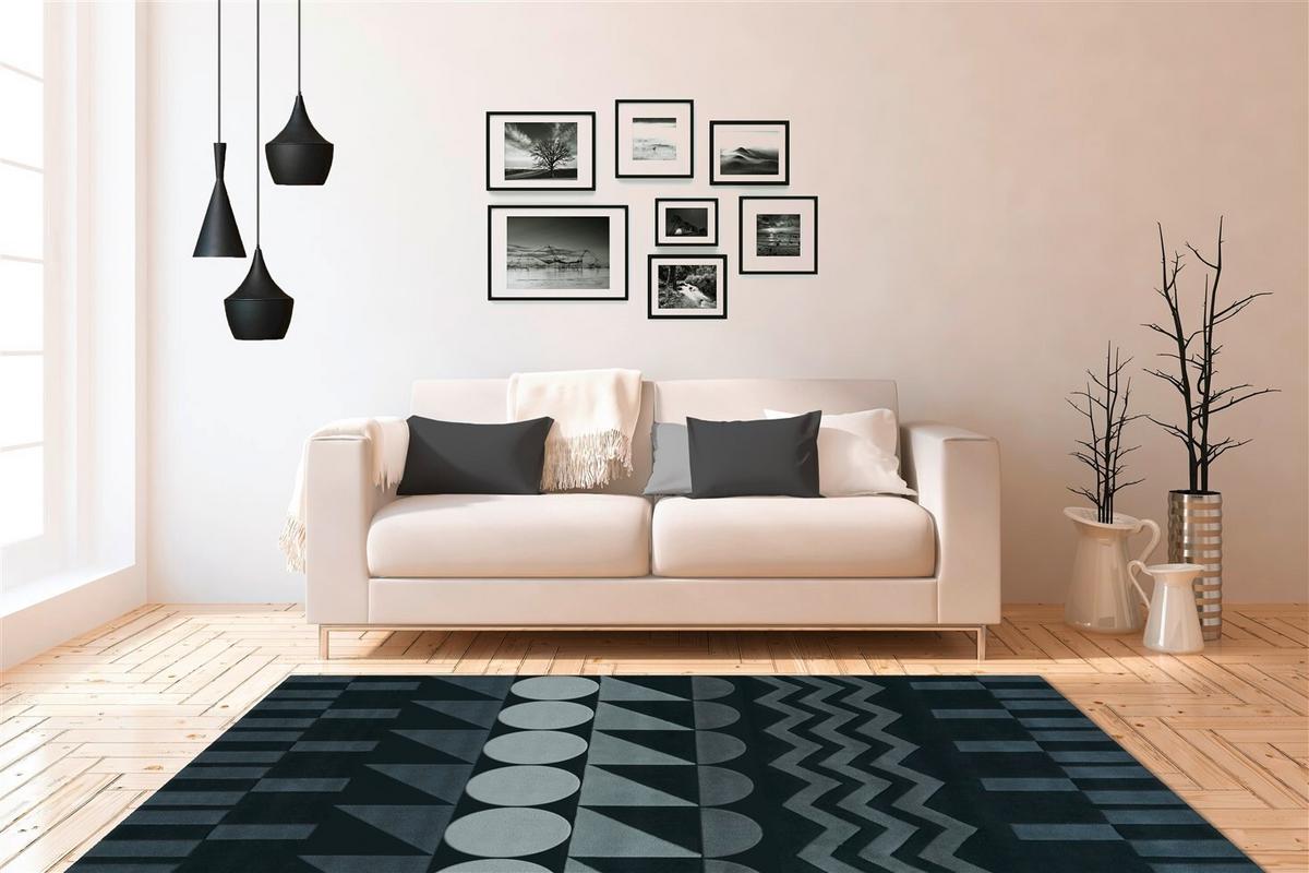 FLACHWEBETEPPICH SPIRIT 3120 ANTHRAZIT 70 X 140 - Anthrazit, Basics, Textil (70/140cm) - Kayoom