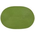Tischset Billy Grün Rund/oval - Grün, Textil - Mömax modern living