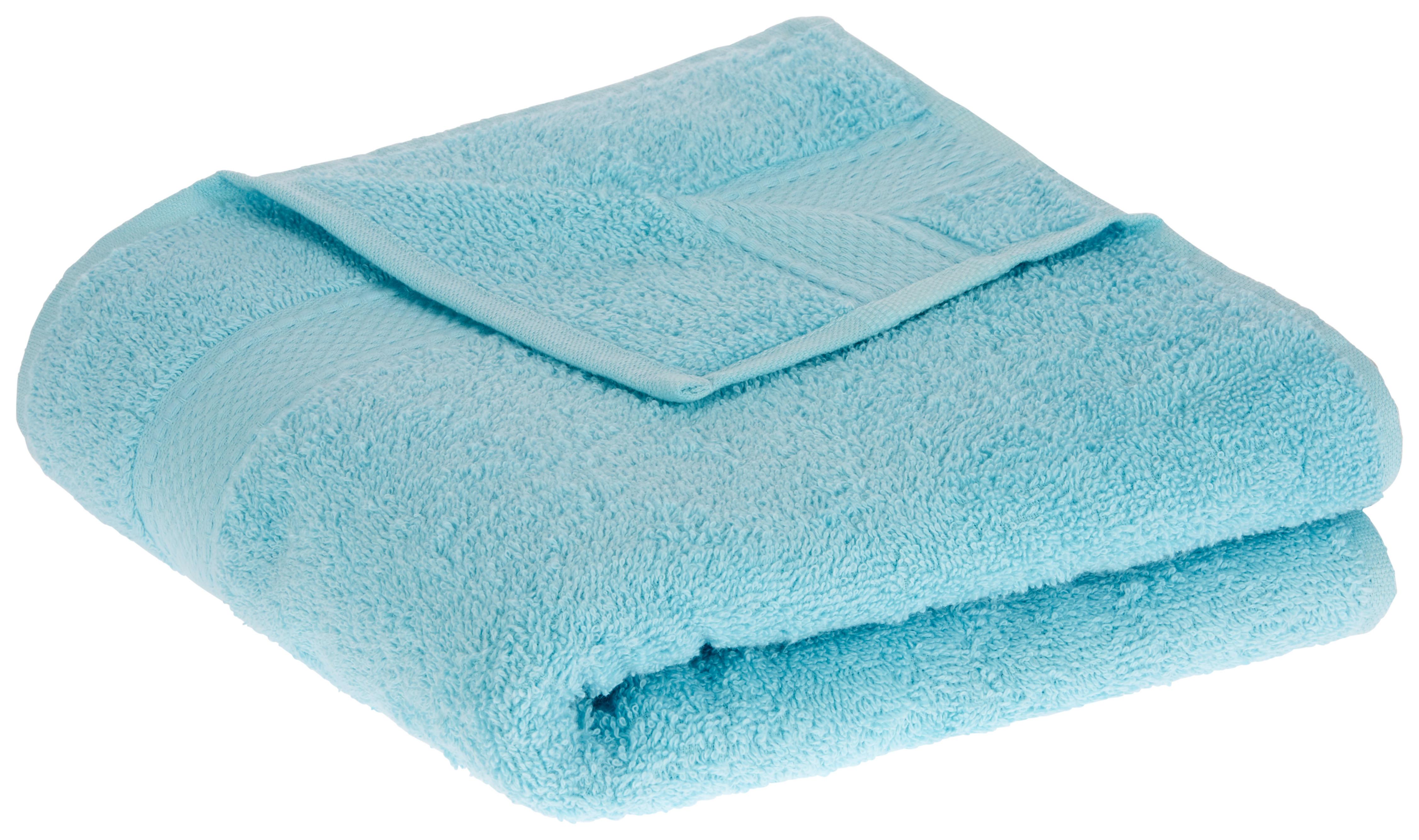 Handtuch Cindy in Türkis ca. 50x100cm - Türkis, Textil (50/100cm) - Modern Living