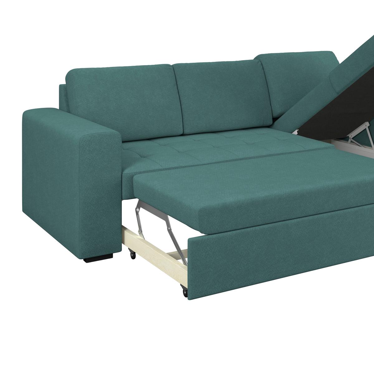 Kutna Garnitura Jan - Azurblau, Trend, tekstil (247/155cm)