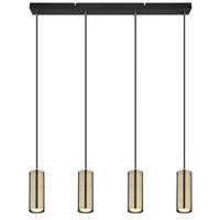 Viseča Svetilka Robby - črna/barve medenine, Design, kovina (65/6/120cm) - Globo