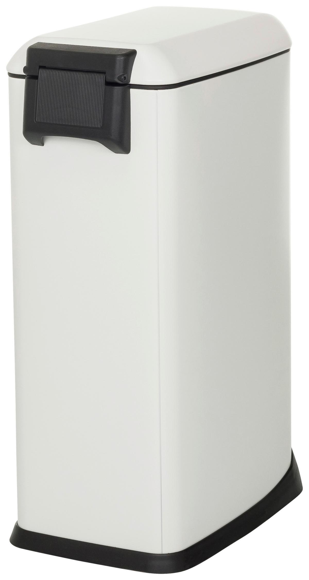 Koš Za Smeti Clean Slim, Bela - črna/bela, Moderno (34/56/22cm) - MID.YOU