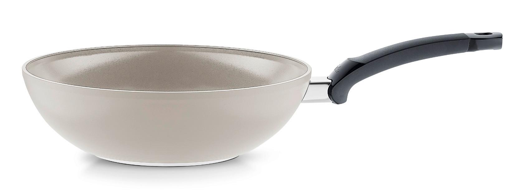 PATELNIA WOK 100-820-28-100/0 FISSLER - szary, Basics, metal (15,5/29cm) - Fissler
