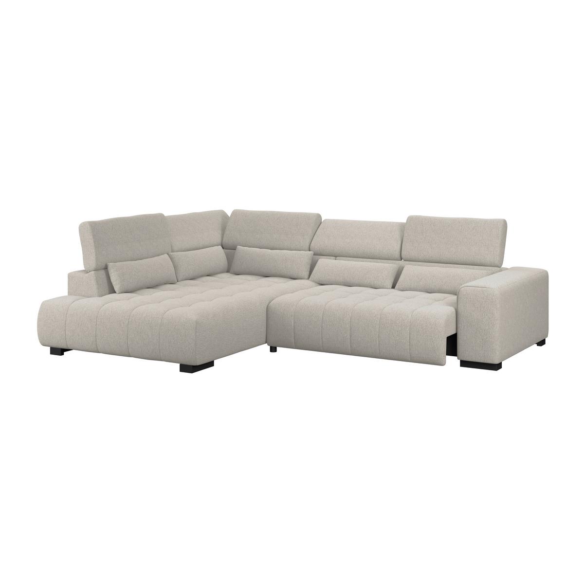 Kutna Garnitura Matera - bež/crna, Trend, tekstil/drvo (226/311cm)