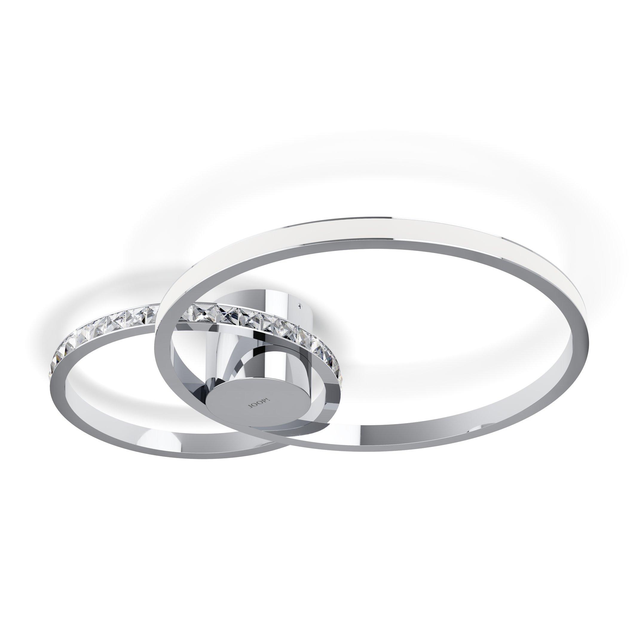 LAMPA SUFITOWA LED 34243* JEWEL LIGHTS JOOP! - przejrzysty/kolor chromowy, Lifestyle, metal/szkło (59,5/41,5/10cm) - Joop!