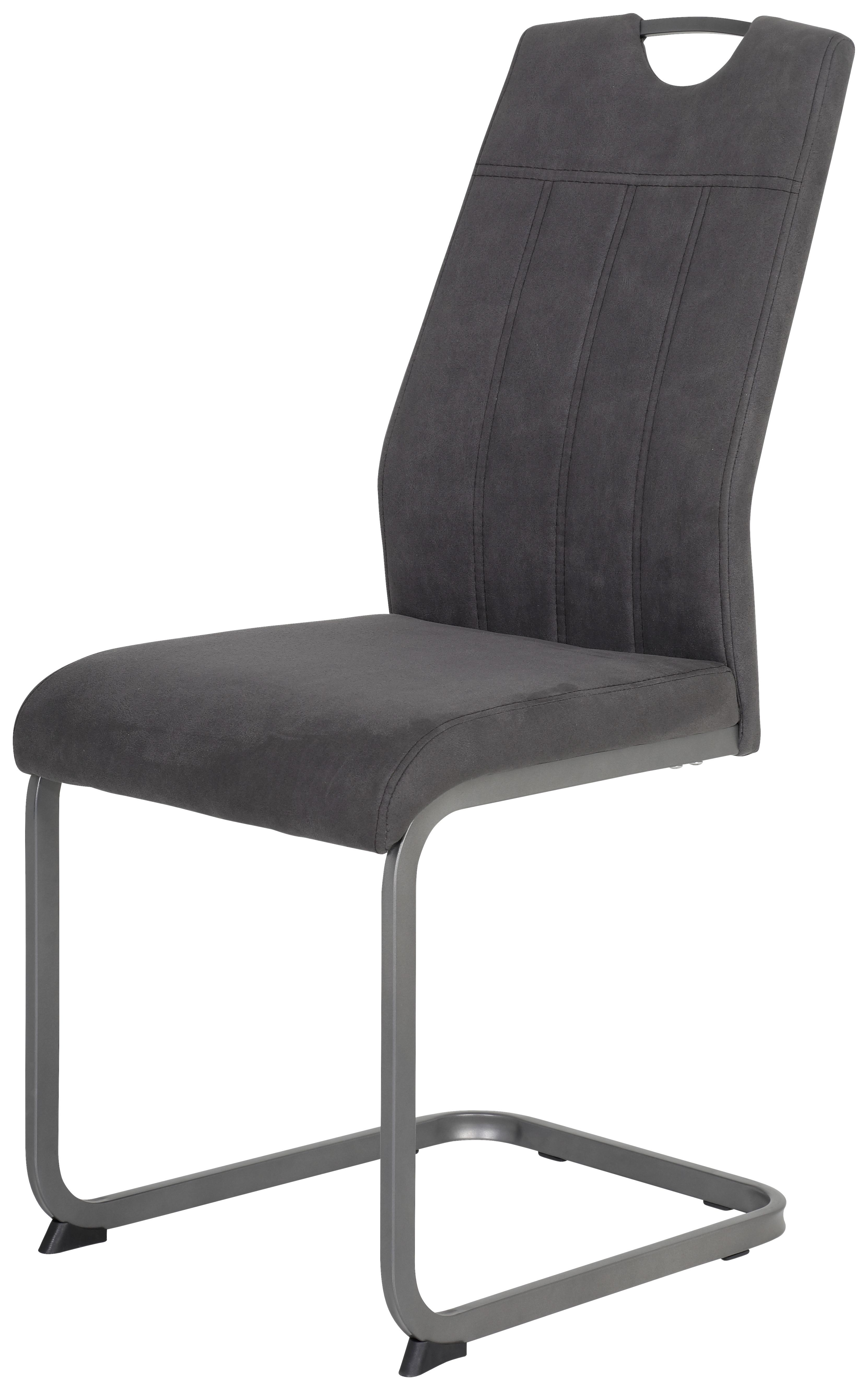 Nihajni Stol Christina, Antracit - siva/antracit, Konvencionalno, kovina/tekstil (43/98/58cm) - Mömax