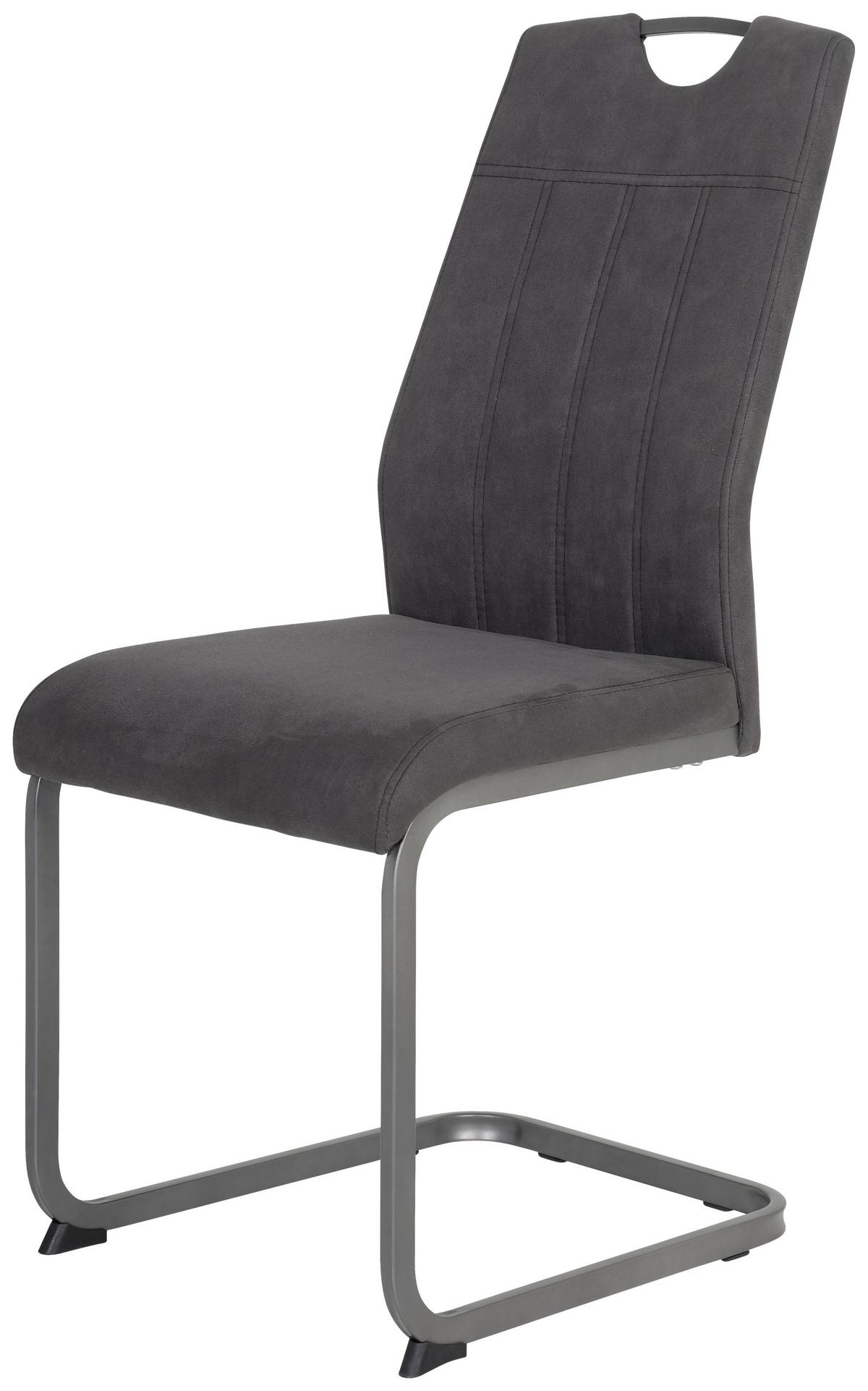 Nihajni Stol Christina, Antracit - siva/antracit, Konvencionalno, kovina/tekstil (43/98/58cm) - Mömax