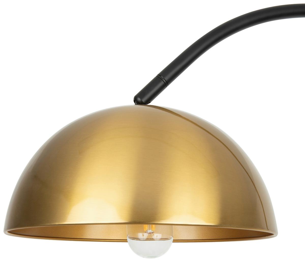 LAMPA STOJĄCA GELI - czarny/kolor złoty, Trend, metal (70/25/157cm) - Novel