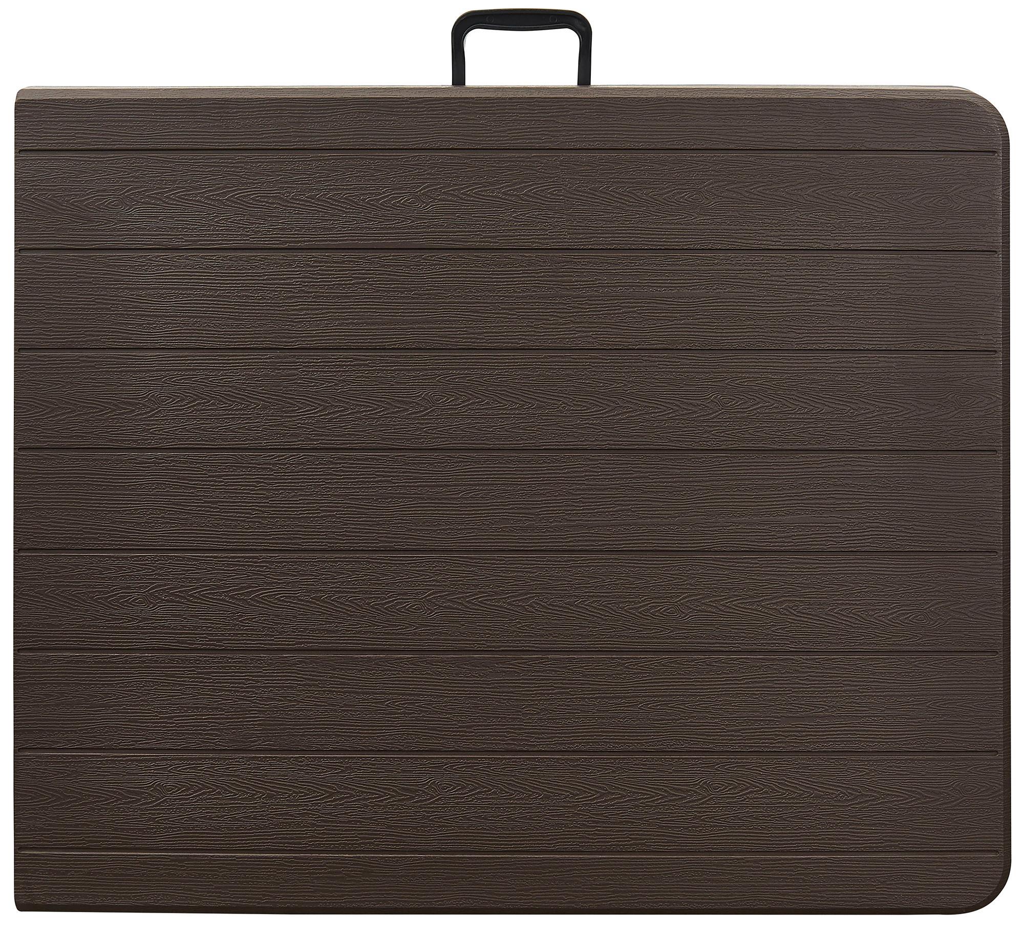 Klapptisch Tabora ca. 180x75 cm Braun - Braun, Basics, Kunststoff/Metall (180/75/72cm) - Gardenson