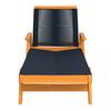 SOLSÄNG ENRICA - svart/akaciefärgad, Modern, trä/plast (200/73/79cm) - Bessagi Garden