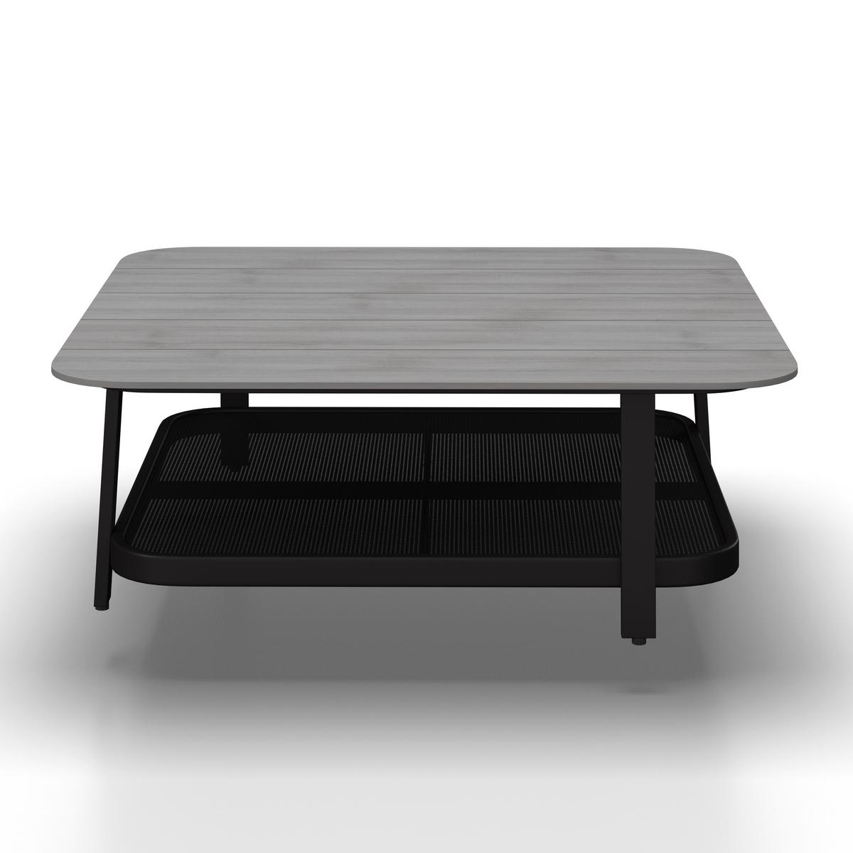 Kerti Garnitúra Mara - fekete/sötétszürke, Modern, műanyag/textil (186/61/76,5cm) - Bessagi Garden