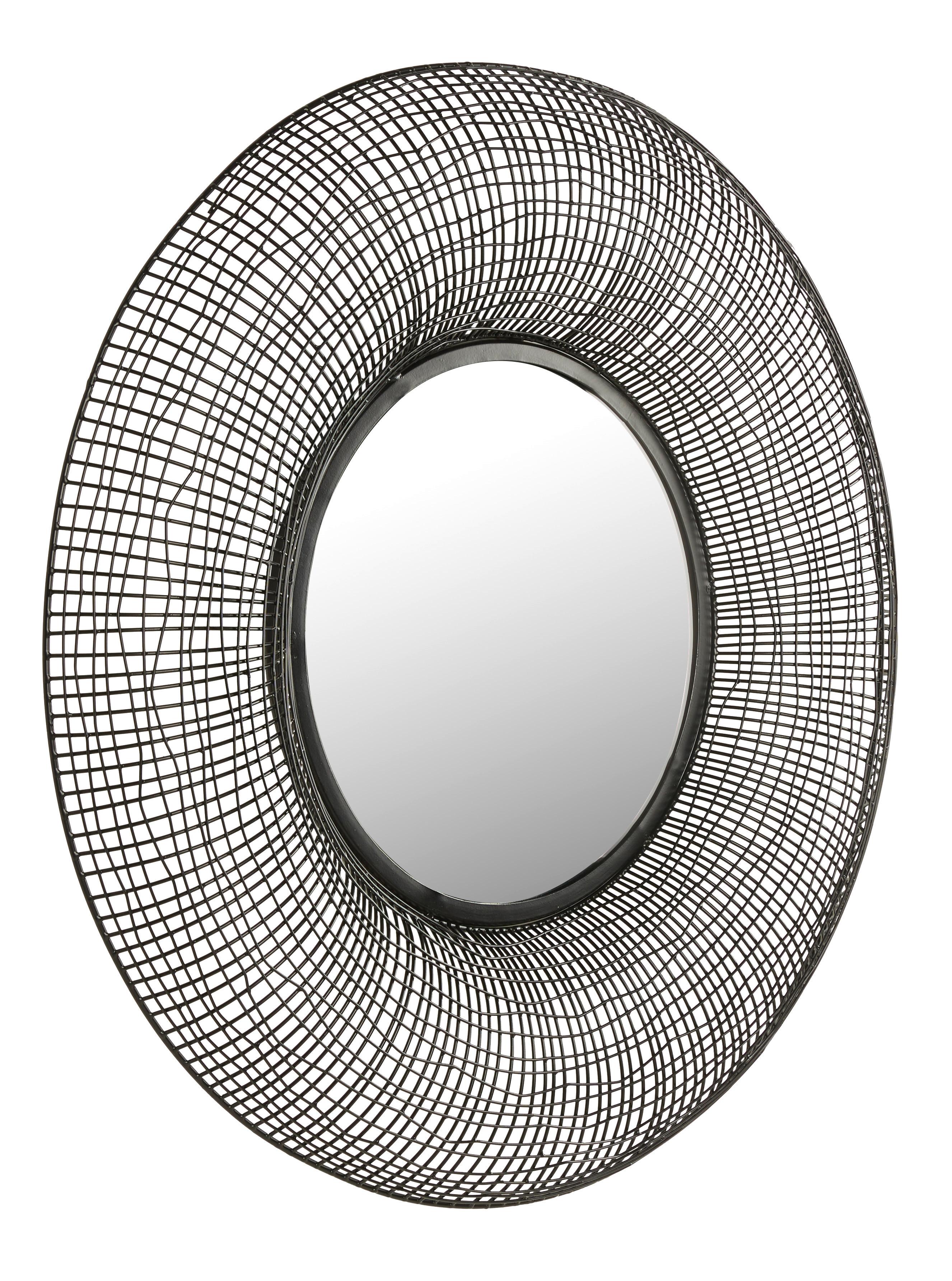 Wandspiegel Amon in Schwarz - Schwarz, MODERN, Glas/Holzwerkstoff (79/79/6cm) - Premium Living