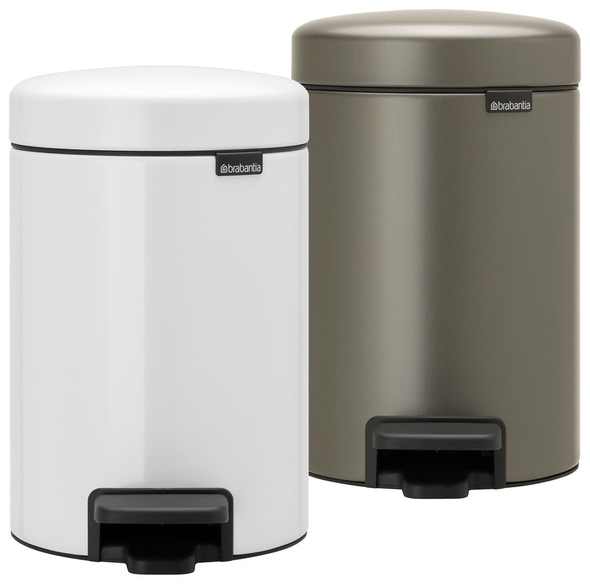 KOSZ NA ŚMIECI Z PEDAŁEM 112126 - biały, Design, tworzywo sztuczne (16,8/26,4/23,5cm) - Brabantia