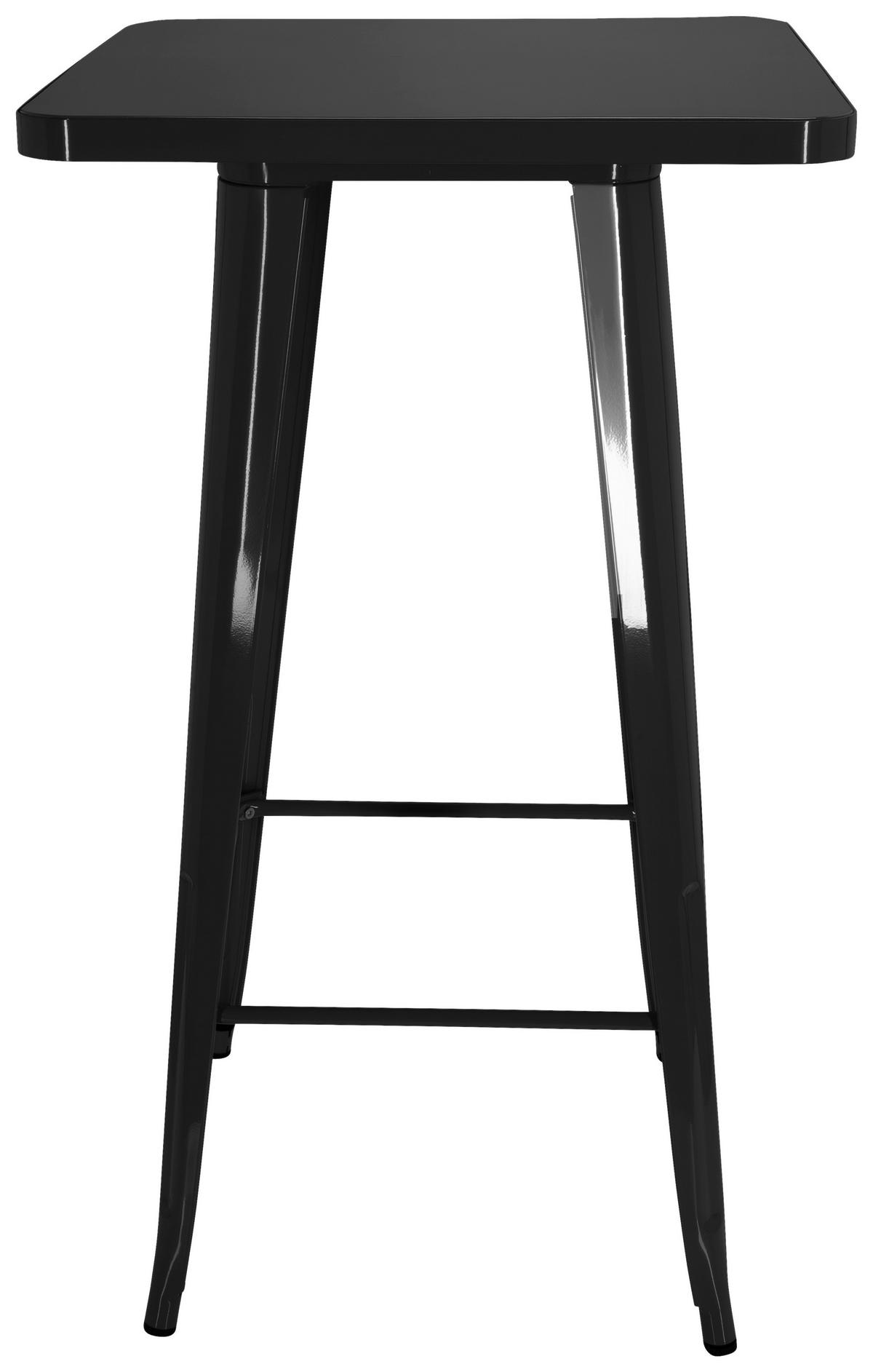 Barska Miza Vantaggio High T, Črna - črna, Basics, kovina (60/60/103,5cm) - MID.YOU