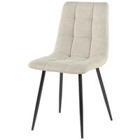 Stol Lech, Bež - črna/bež, Konvencionalno, kovina/tekstil (45/88/55cm)