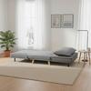 BÄDDFÅTÖLJ LAYLA - mörkgrå/naturfärgad, Modern, trä/textil (104/92/84cm) - Bessagi Home
