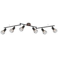 Reflektor Mori - črna/rjava, Basics, kovina/les (116/10/24,5cm) - Globo