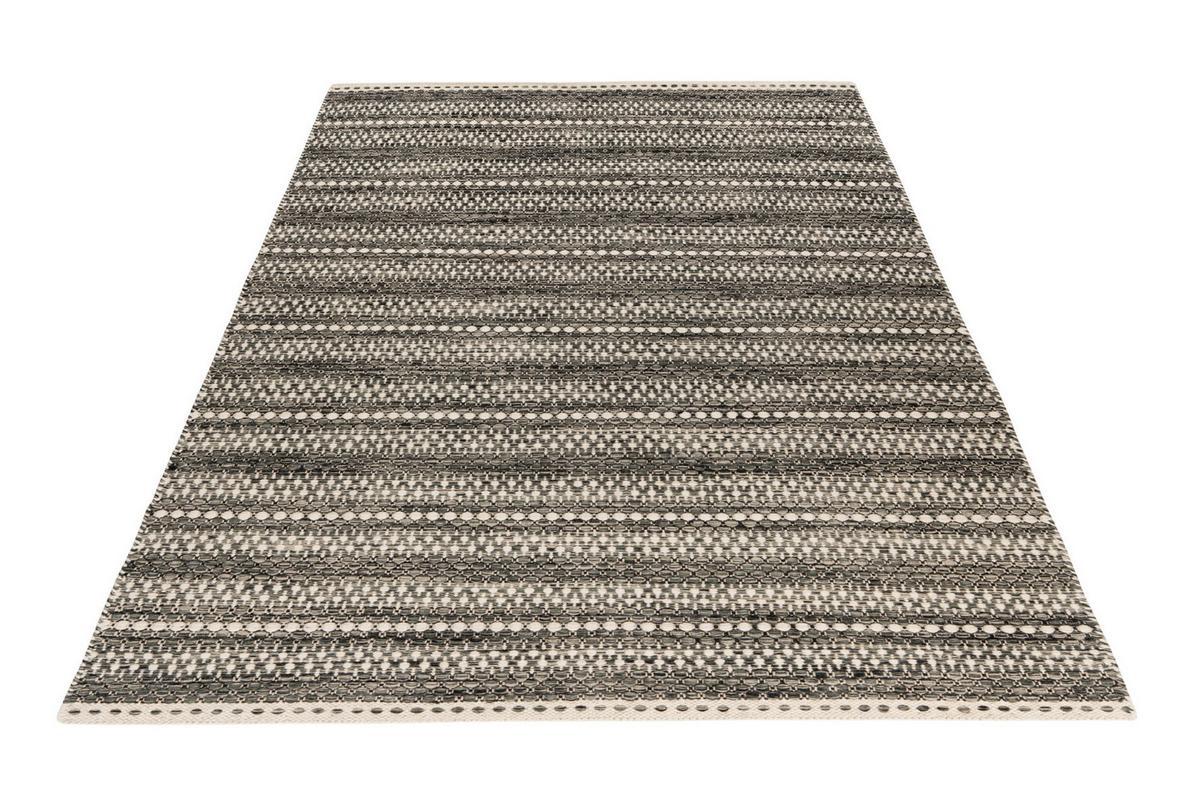 FLACHWEBETEPPICH MY JAIPUR 335 - beige/marron foncé, Konventionell, textile (140/200cm)