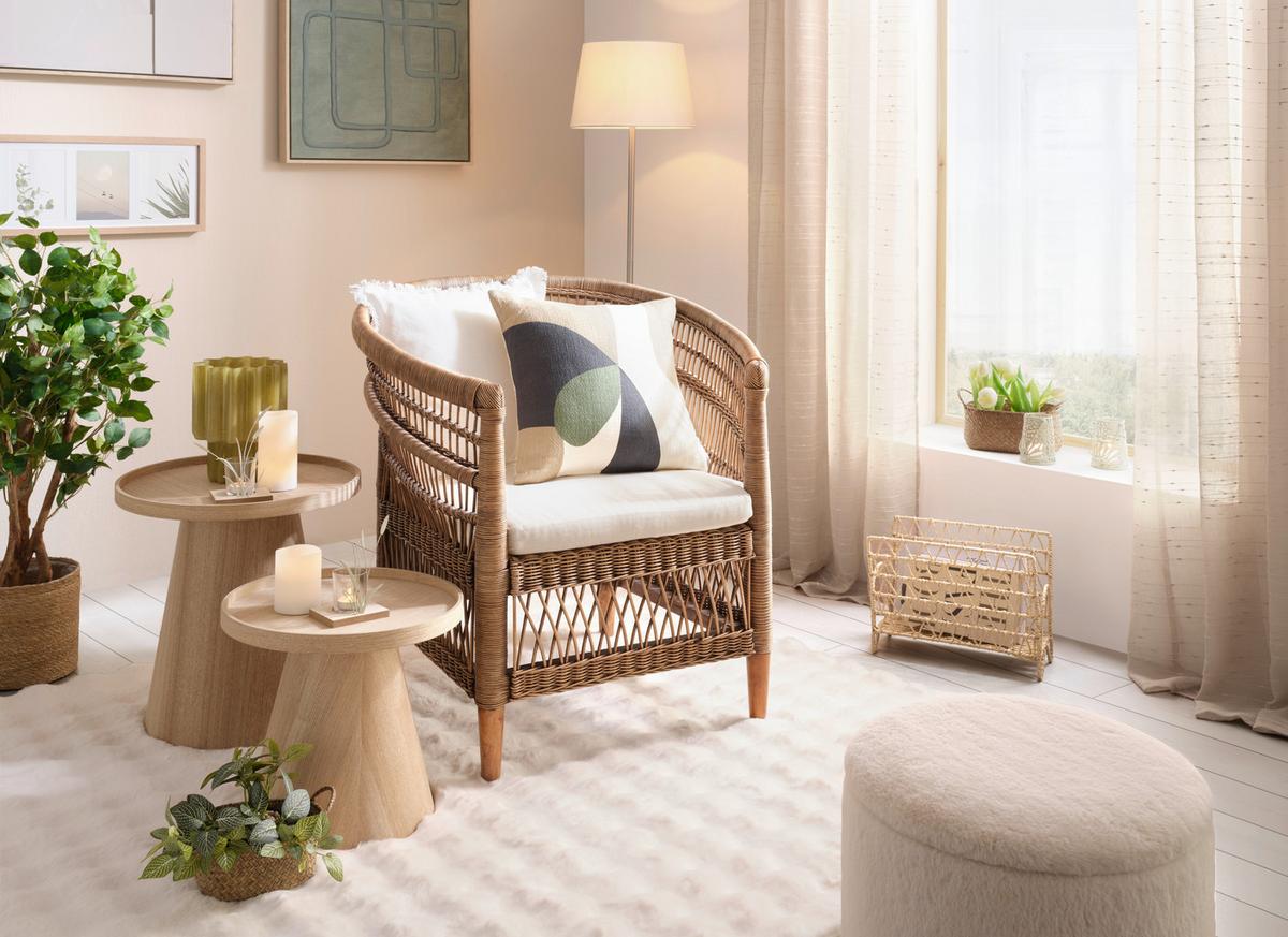 STEHLEUCHTE SCHICK - Weiß/Nickelfarben, KONVENTIONELL, Textil/Metall (35/35/151cm) - Mömax