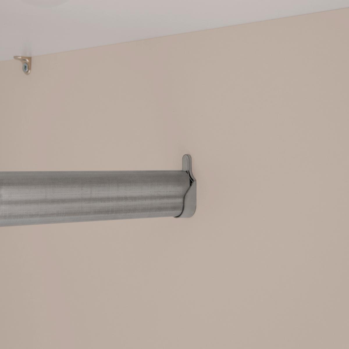 Drehtürenschrank Siena Kaschmir - Kaschmir/Chromfarben, KONVENTIONELL, Glas/Holzwerkstoff (300/212/57cm) - Premium Living