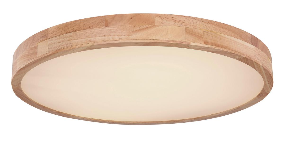 Stropna Led-svetilka Rainer, S Sijalko - bela/bež, Basics, kovina/umetna masa (60/10,5cm) - Globo