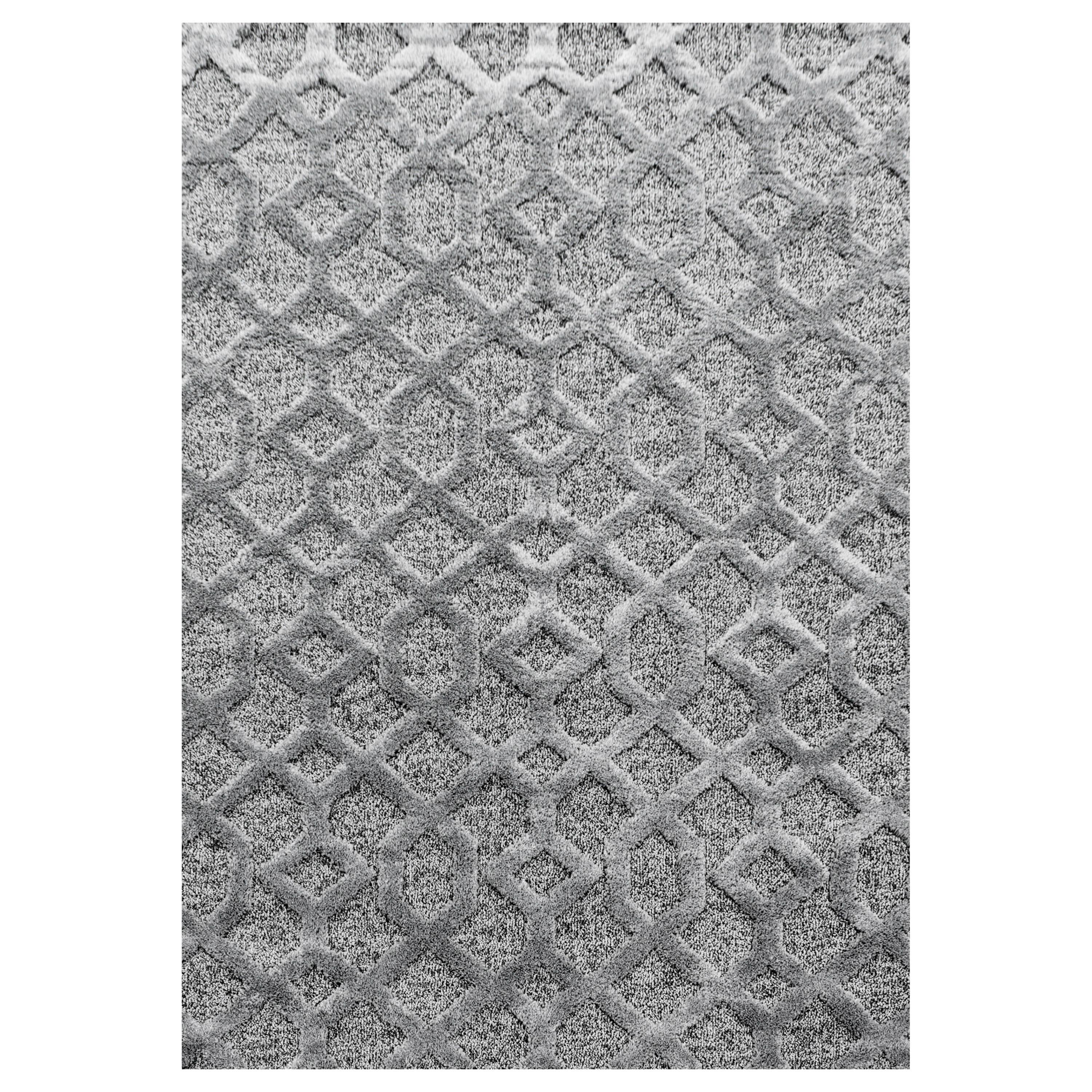 Webteppich Pisa Grau ca. 60x110cm - Grau, KONVENTIONELL, Textil (60/110cm)
