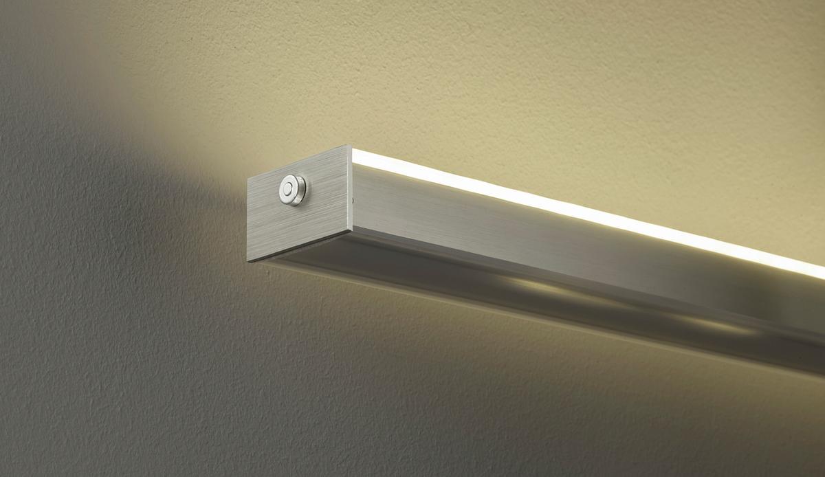 LAMPA WISZĄCA LED 60008 VITAN - kolor niklowy, Design, metal (150/7/90-150cm) - Fischer & Honsel