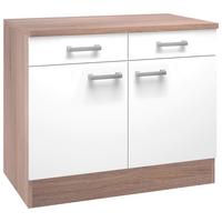 Corp inferior de bucatarie LEXA - stejar Sonoma/alb, Modern, material pe bază de lemn (100/85/60cm) - Based