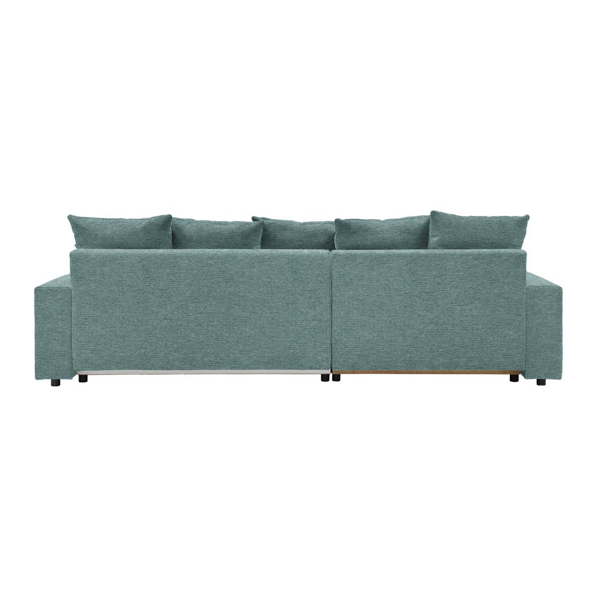 Ecksofa Alatri Petrol - Petrol/Schwarz, Modern, Kunststoff/Textil (289/90/176cm) - Based