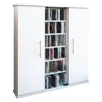 Regal Santo, Bela, 86 Cm - bela, Konvencionalno, steklo/leseni material (86/91,5/18cm) - MID.YOU