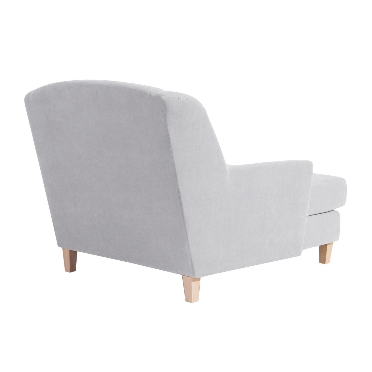 XXL-SESSEL JUDITH - Silberfarben/Naturfarben, MODERN, Holz/Holzwerkstoff (136/107/142cm) - Max Winzer