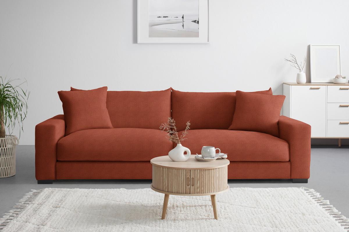 Megasofa Pedro Terracotta - Terracotta, MODERN, Holz/Holzwerkstoff (261/83/124cm) - Mömax
