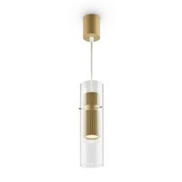 Pendelleuchte Dynamics Goldfarben max. 50 Watt - Transparent/Goldfarben, Trend, Glas/Metall (8/32cm) - MAYTONI