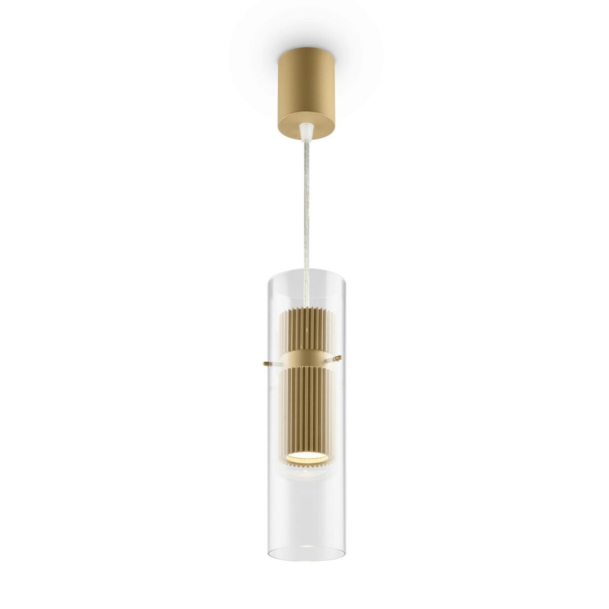 Pendelleuchte Dynamics Goldfarben max. 50 Watt - Transparent/Goldfarben, Trend, Glas/Metall (8/32cm) - MAYTONI