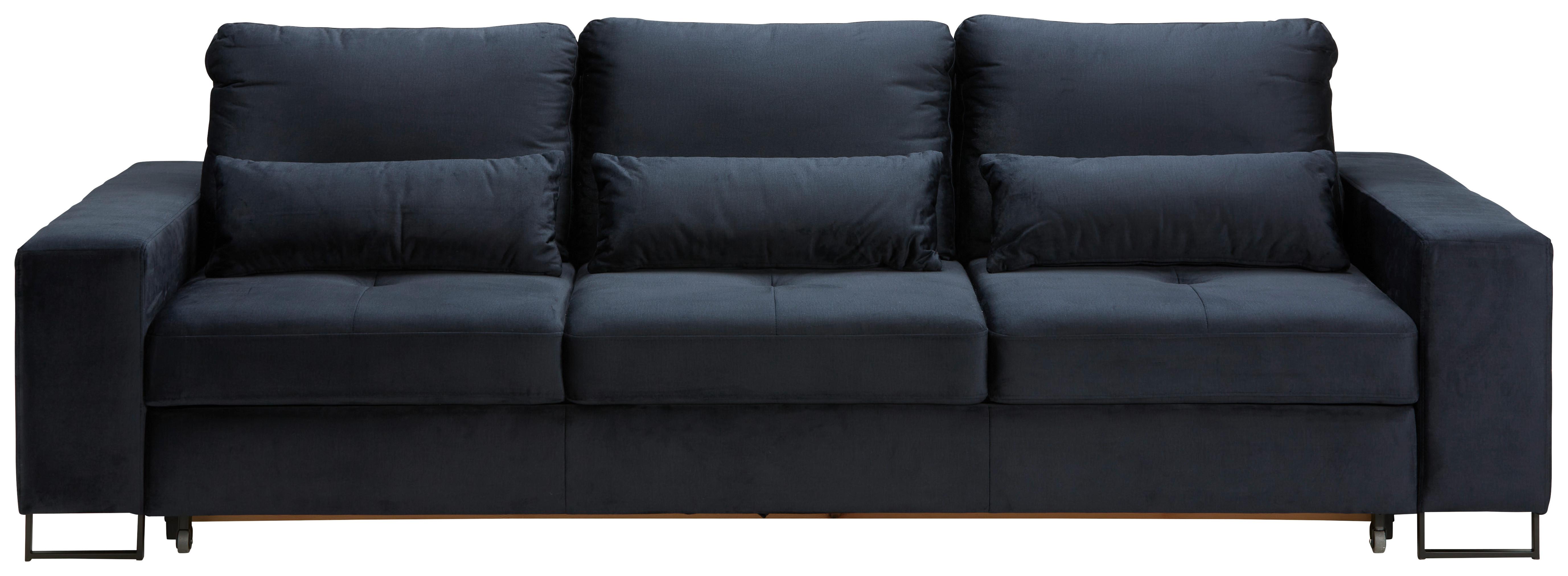 Trosjed Na Razvlačenje Simone - tamno plava/crna, Moderno, tekstil/metal (261/77-87/116cm) - Mömax