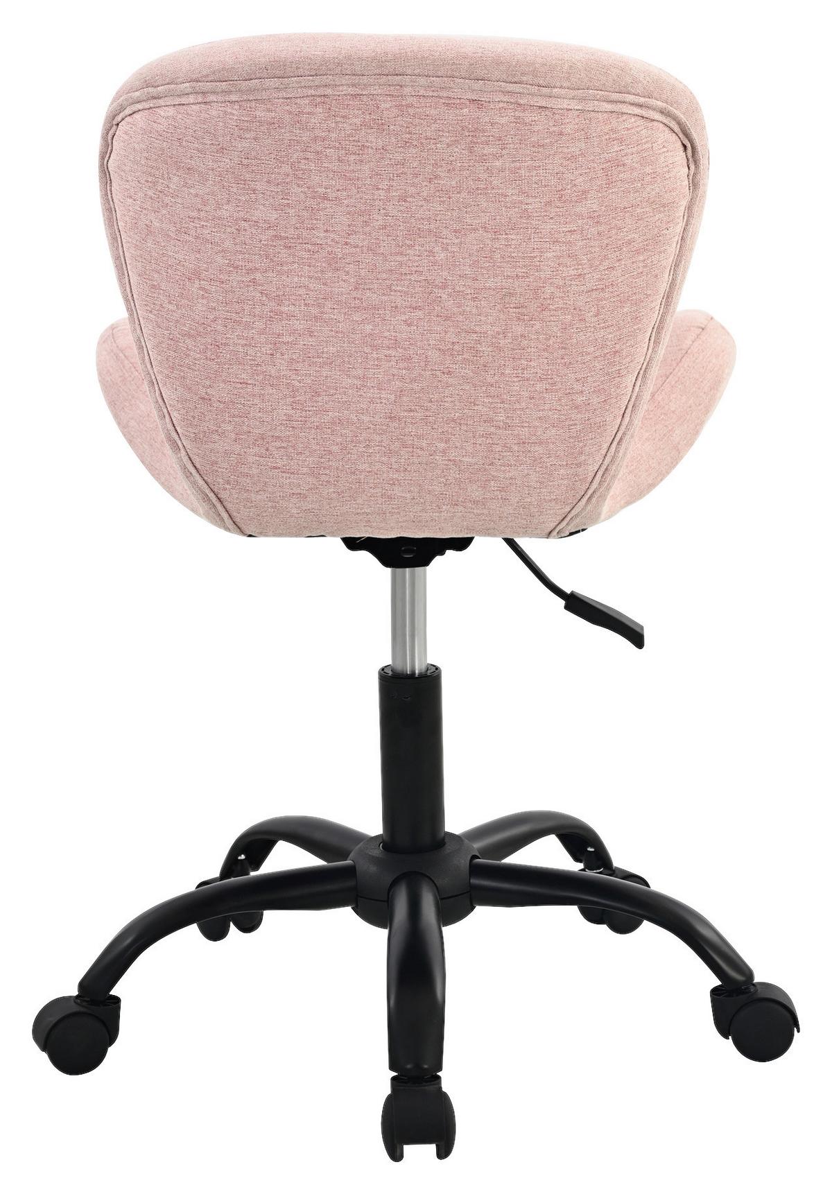 Klara 2 Uredska Stolica - pink/crna, Trend, metal/tekstil (58/84/56cm) - Modern Living