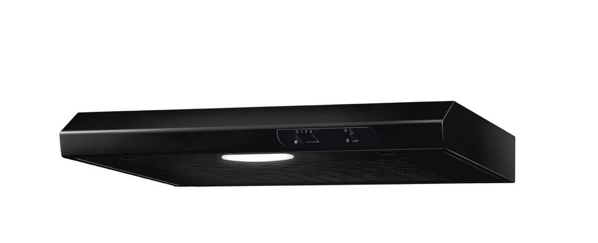 Dunstabzugshaube Suna ca. 60/7,6/47 cm Schwarz - Schwarz, Trend, Metall (60/7,6/47cm) - Respekta