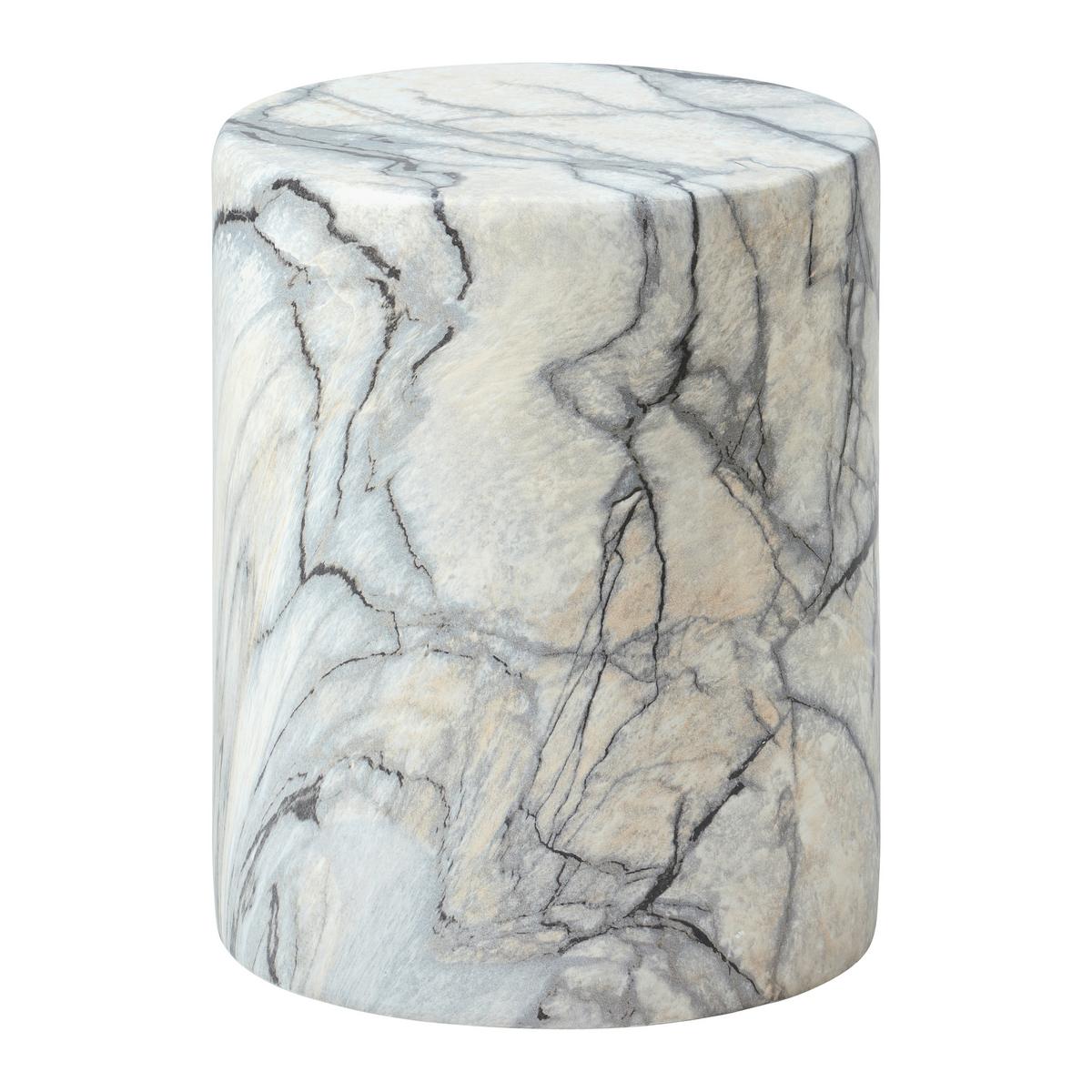 Beistelltisch Calatta Marmoroptik Weiß - Multicolor, MODERN, Stein (35/35/40cm) - Mömax