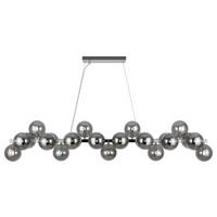 Pendelleuchte Dallas - Chromfarben, Trend, Glas/Metall (23,8/22,8/123,5cm) - MAYTONI