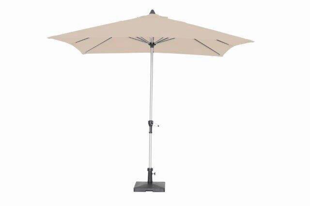 Senčnik Acapole, Rjavosiva, 200x300 Cm - platinaste barve/rjavosiva, Basics, kovina/tekstil (200/300cm) - Gardenson