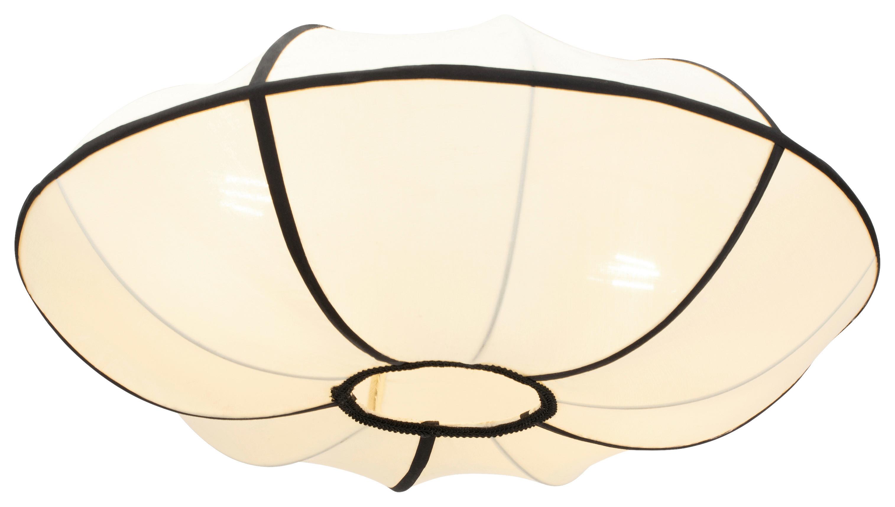 LAMPA WISZĄCA KALINDA - beżowy/czarny, Design, metal/tkanina (50/24cm) - Collett's Monde