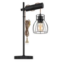 Svjetiljka Stolna 15326tnb Mina - crna, Basics, drvo/metal (33/18/55cm) - Globo