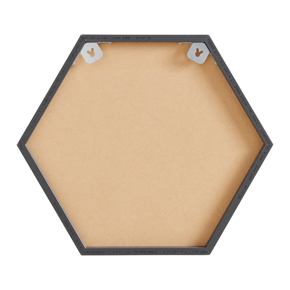 Stenski Regal Edge - antracit, Moderno, steklo/leseni material (51/44/19cm) - Mömax