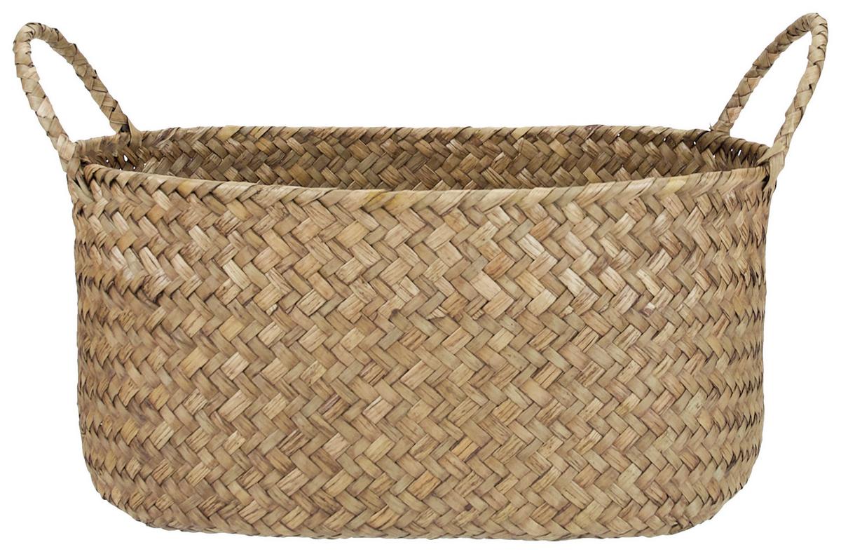 Kosár Mason - L - natúr, Modern, természetes anyagok/fém (26/17/18,5cm) - Modern Living