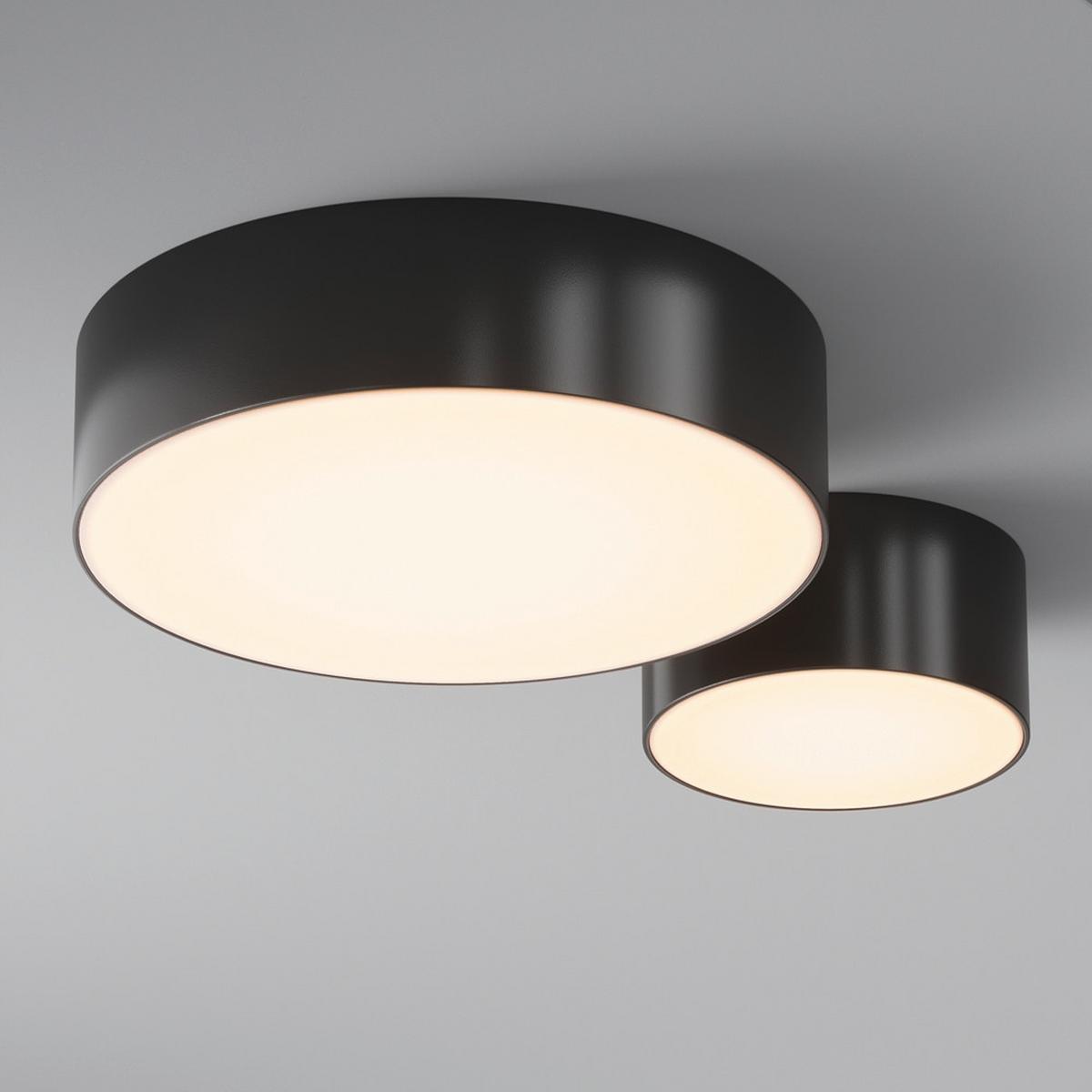 AUSSENDECKENLEUCHTE ZON IP - Schwarz, Modern, Metall (12/5,8cm) - MAYTONI