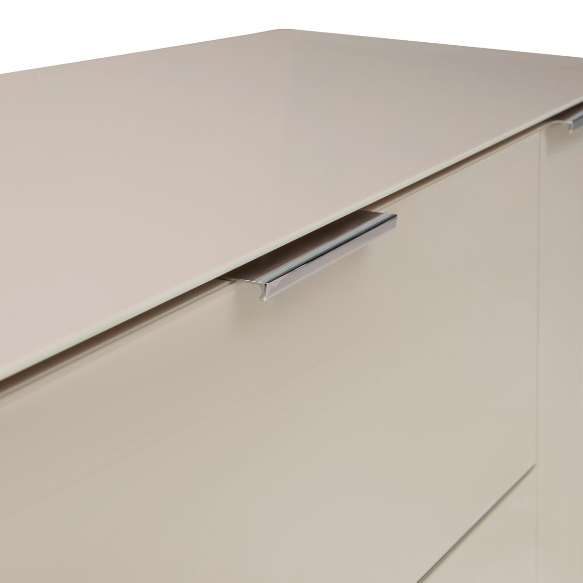 TV-Element Siena Kaschmir - Chromfarben/Kaschmir, MODERN, Glas/Holzwerkstoff (226/55/40cm) - Premium Living